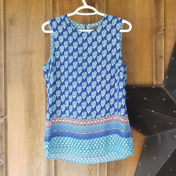 Rose & Olive Tops - Rose & Olive blue tank size small